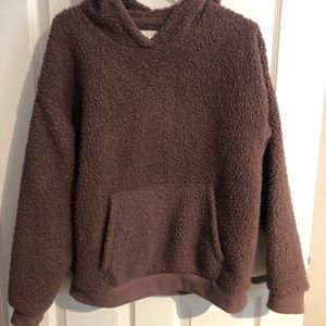 Small American Eagle Sherpa Hoodie